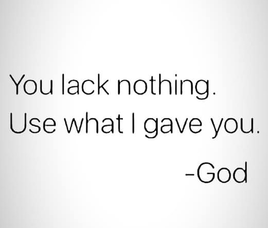 Use What God Gave Me